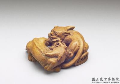 图片[2]-Bamboo paired beasts, Qing dynasty (1644-1911)-China Archive